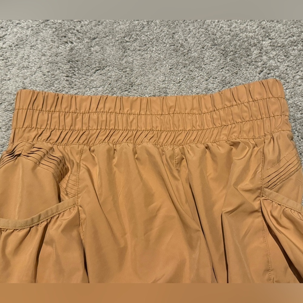 Free People Movement’s The Way Home High-Waisted Shorts in Mustard Sz: XS - Picture 7 of 10